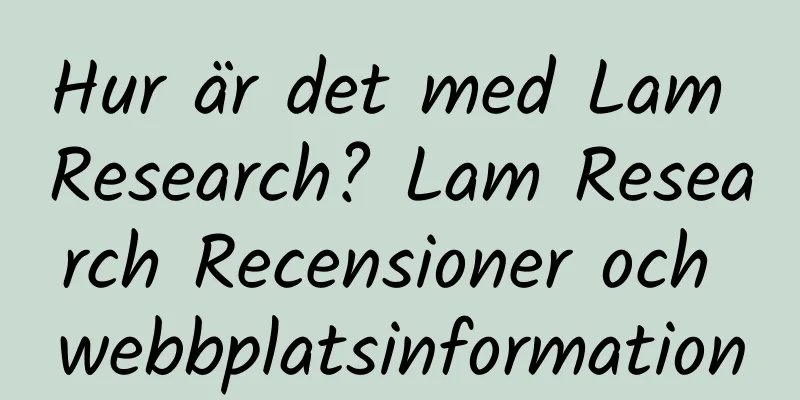 Hur är det med Lam Research? Lam Research Recensioner och webbplatsinformation