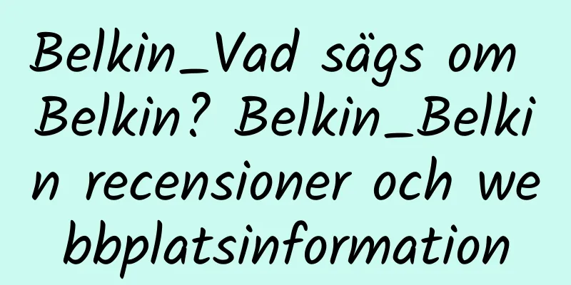 Belkin_Vad sägs om Belkin? Belkin_Belkin recensioner och webbplatsinformation