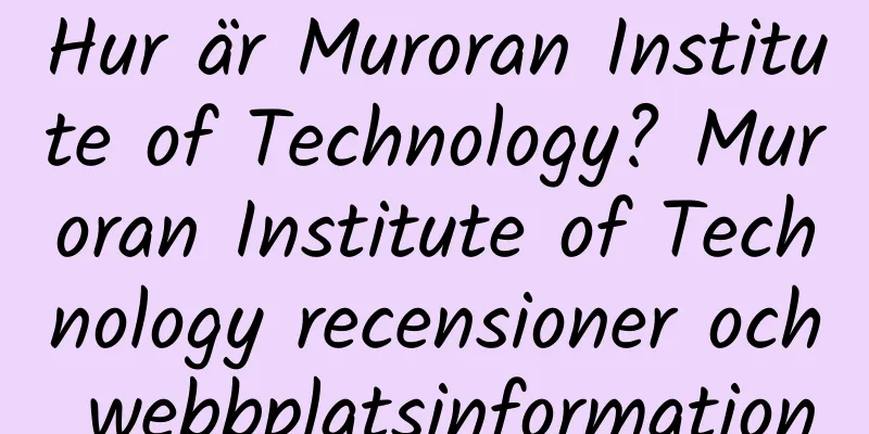 Hur är Muroran Institute of Technology? Muroran Institute of Technology recensioner och webbplatsinformation