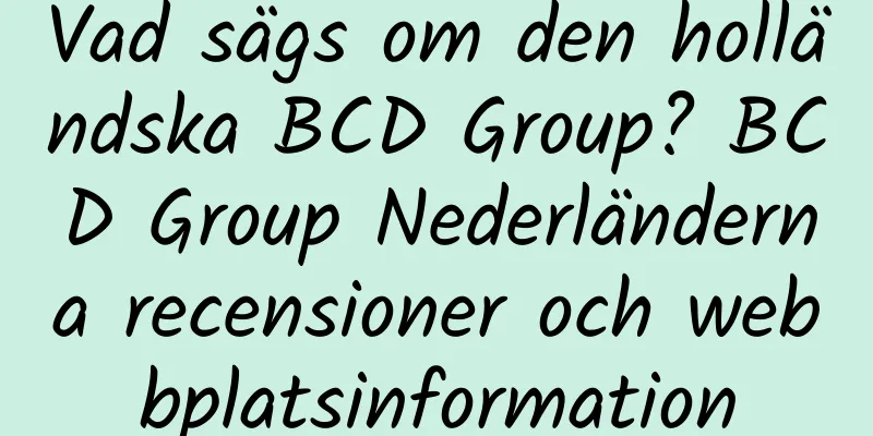 Vad sägs om den holländska BCD Group? BCD Group Nederländerna recensioner och webbplatsinformation