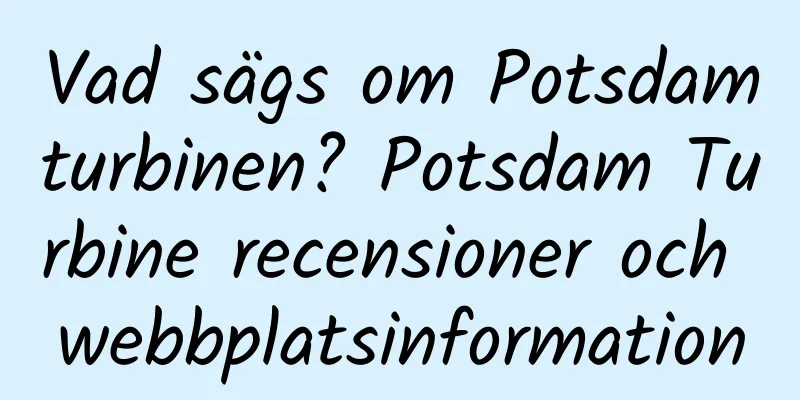 Vad sägs om Potsdamturbinen? Potsdam Turbine recensioner och webbplatsinformation