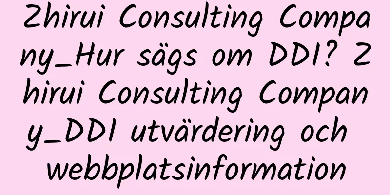Zhirui Consulting Company_Hur sägs om DDI? Zhirui Consulting Company_DDI utvärdering och webbplatsinformation