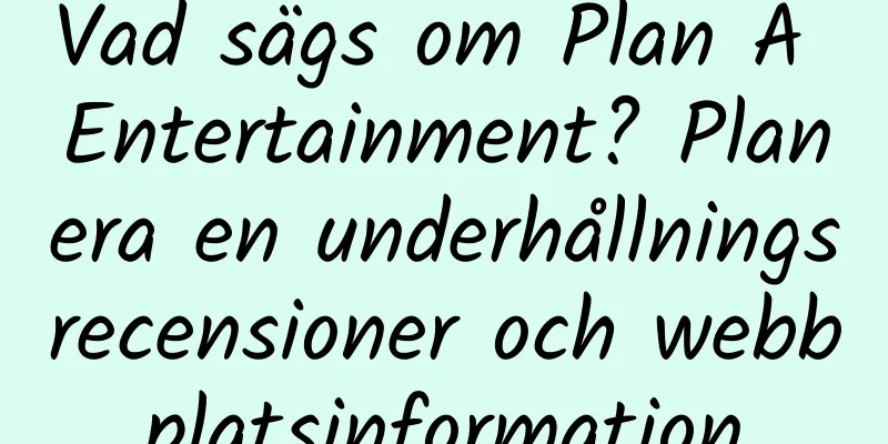 Vad sägs om Plan A Entertainment? Planera en underhållningsrecensioner och webbplatsinformation
