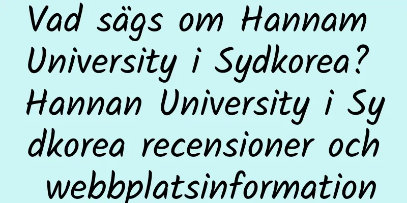 Vad sägs om Hannam University i Sydkorea? Hannan University i Sydkorea recensioner och webbplatsinformation