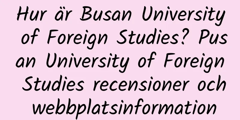 Hur är Busan University of Foreign Studies? Pusan ​​​​University of Foreign Studies recensioner och webbplatsinformation