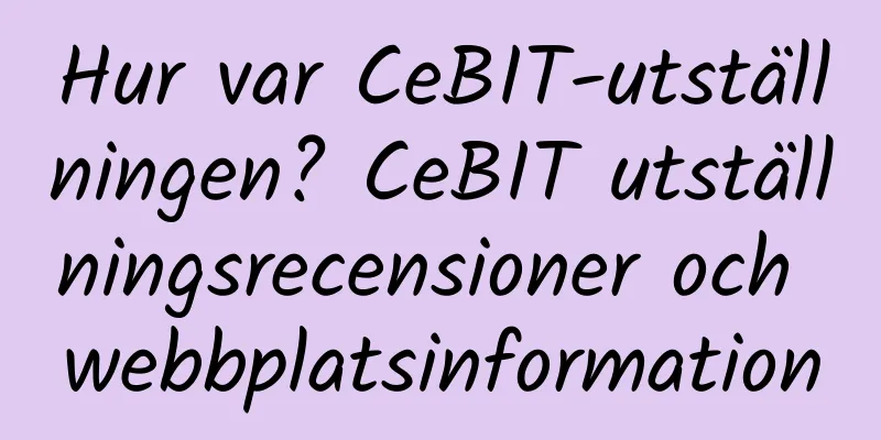 Hur var CeBIT-utställningen? CeBIT utställningsrecensioner och webbplatsinformation