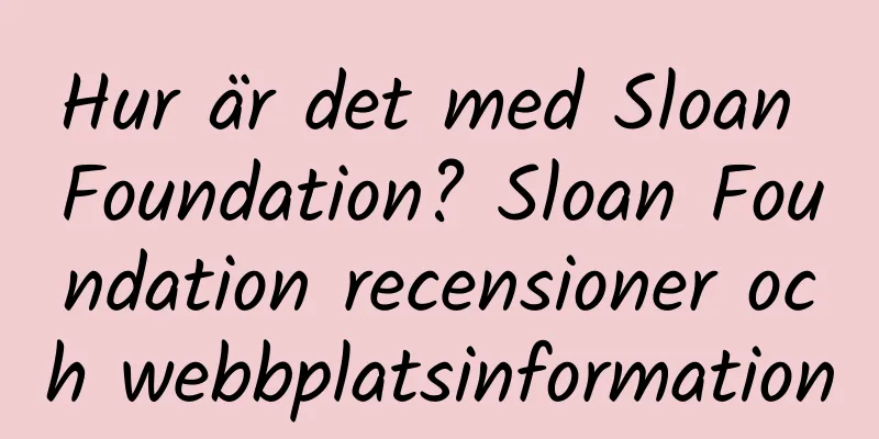 Hur är det med Sloan Foundation? Sloan Foundation recensioner och webbplatsinformation