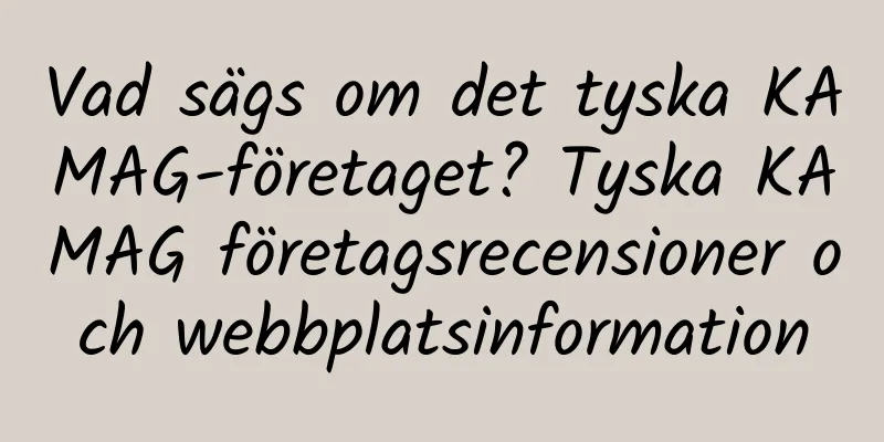 Vad sägs om det tyska KAMAG-företaget? Tyska KAMAG företagsrecensioner och webbplatsinformation