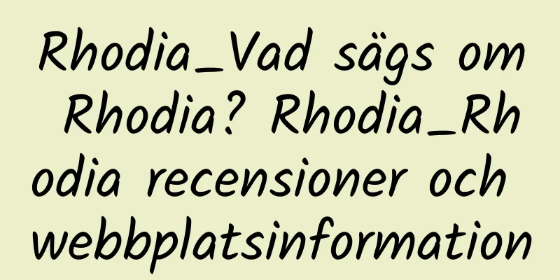 Rhodia_Vad sägs om Rhodia? Rhodia_Rhodia recensioner och webbplatsinformation