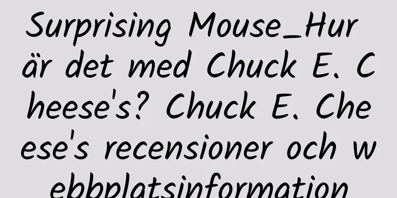 Surprising Mouse_Hur är det med Chuck E. Cheese's? Chuck E. Cheese's recensioner och webbplatsinformation