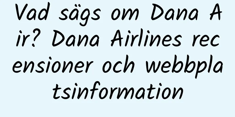 Vad sägs om Dana Air? Dana Airlines recensioner och webbplatsinformation