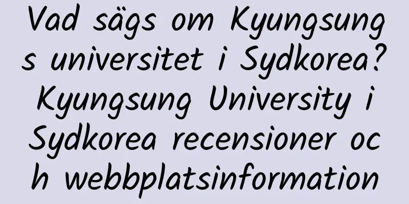 Vad sägs om Kyungsungs universitet i Sydkorea? Kyungsung University i Sydkorea recensioner och webbplatsinformation