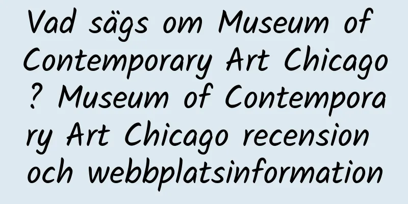 Vad sägs om Museum of Contemporary Art Chicago? Museum of Contemporary Art Chicago recension och webbplatsinformation