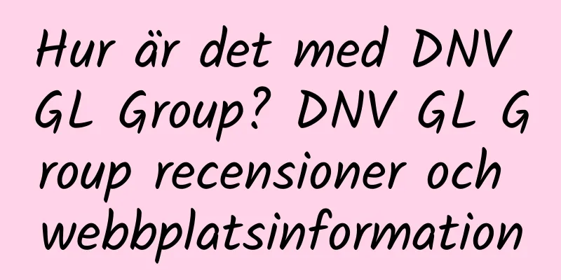 Hur är det med DNV GL Group? DNV GL Group recensioner och webbplatsinformation