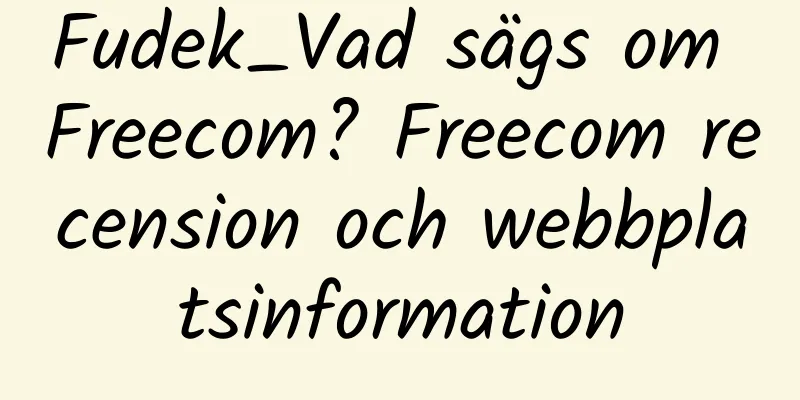 Fudek_Vad sägs om Freecom? Freecom recension och webbplatsinformation