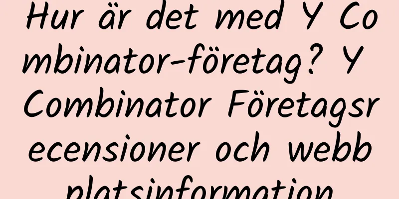 Hur är det med Y Combinator-företag? Y Combinator Företagsrecensioner och webbplatsinformation