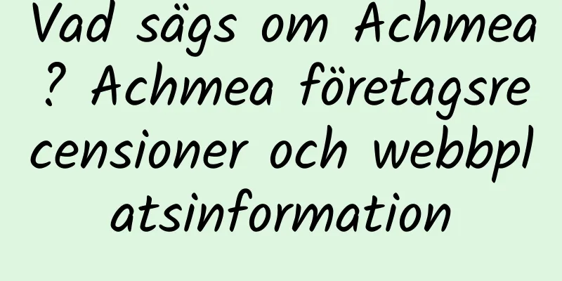 Vad sägs om Achmea? Achmea företagsrecensioner och webbplatsinformation