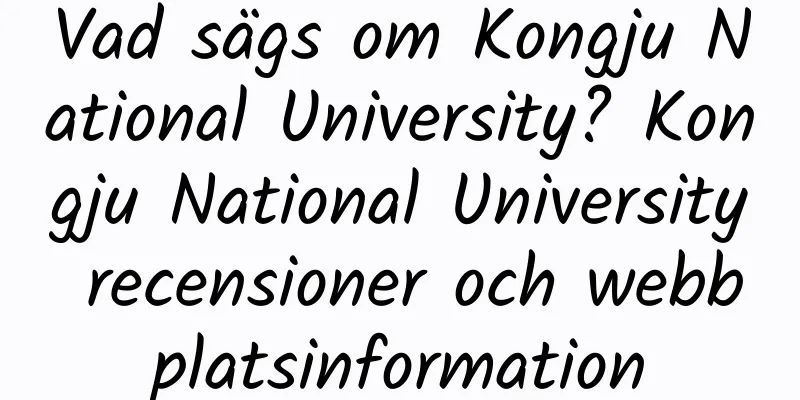 Vad sägs om Kongju National University? Kongju National University recensioner och webbplatsinformation