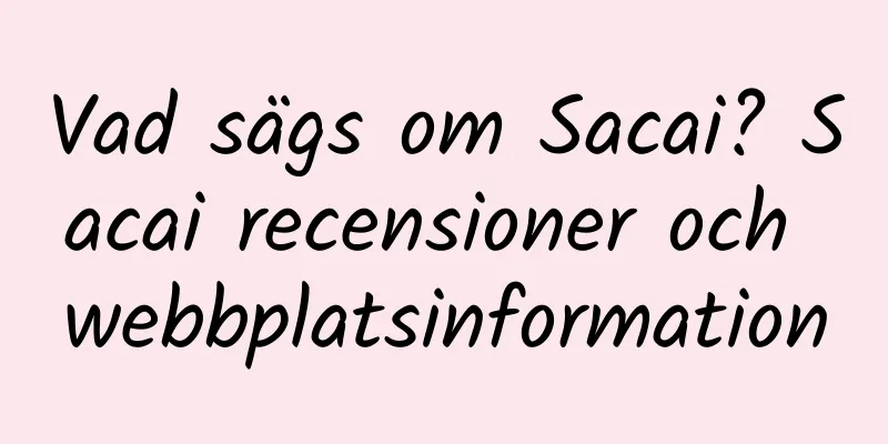 Vad sägs om Sacai? Sacai recensioner och webbplatsinformation