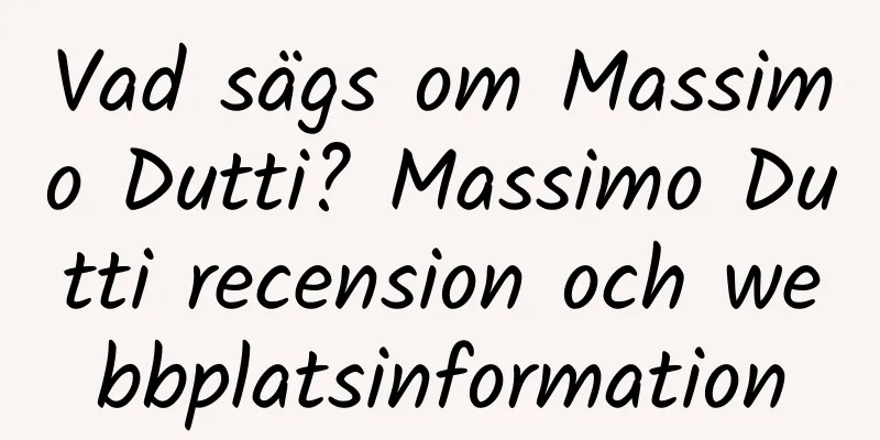 Vad sägs om Massimo Dutti? Massimo Dutti recension och webbplatsinformation