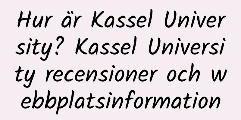 Hur är Kassel University? Kassel University recensioner och webbplatsinformation