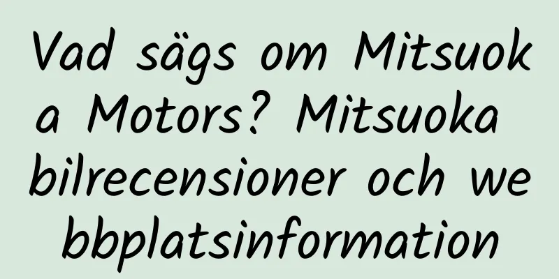 Vad sägs om Mitsuoka Motors? Mitsuoka bilrecensioner och webbplatsinformation